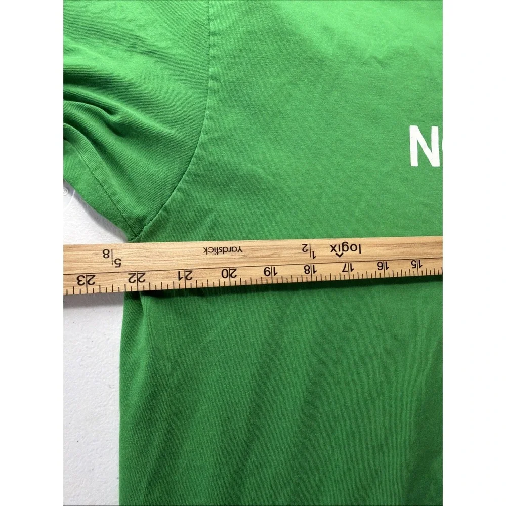 The North Face Large Mens Graphic Logo T-Shirt Green Short Sleeve Crew Neck